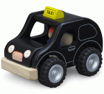wooden toy car taxi